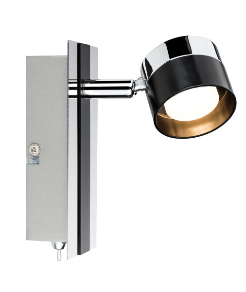 Paulmann Spotlight Stage Balken 1x3W Schwarz Chrom 230V Metall