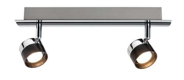 Paulmann Spotlight Stage Balken 2x3W Schwarz Chrom 230V Metall