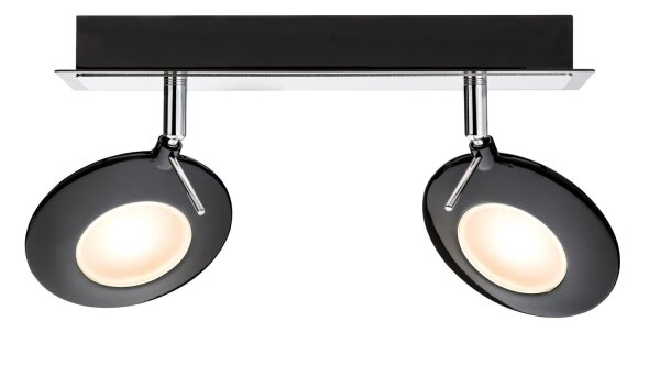 Paulmann Spotlight Orb Balken 2x3W Schwarz Chrom 230V Metall