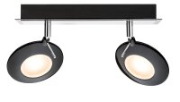 Paulmann Spotlight Orb Balken 2x3W Schwarz Chrom 230V Metall