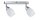 Paulmann Spotlights WolbaLED Balken 2x3W GU10 230V Chrom matt Metall/Glas