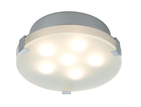 Paulmann WallCeiling Xeta dimmbar IR Fernbedienung LED 15W 200mm Chrom matt 230V Metall/Glas