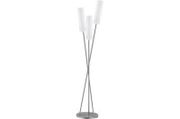 Paulmann Living Livo Stehleuchte Dimmer max.3x40W E27 Eisen gebürstet/Weiß 230V Metall/Glas