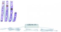 Paulmann Function BlackLight LED Stripe Set 1m 6W 230/12V DC Weiß Kunststoff