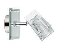 Paulmann WallCeiling Trabani IP44 20W G9 Chrom/Transparent 230V Metall/Glas