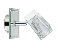 Paulmann WallCeiling Trabani IP44 20W G9 Chrom/Transparent 230V Metall/Glas