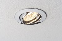 Paulmann Premium Einbauleuchten schwenkbar max.50W 230V GU10 51mm Chrom/Alu Zink