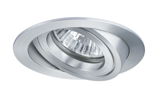 Paulmann Premium Einbauleuchten 925.66 Drilled Alu rund schwenkbar max.40W 12V GU5,3 51mm Alu ged.