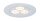 Paulmann Möbel Einbauleuchten Flat LED 1x3,6W 350mA 75mm Weiß matt/Alu