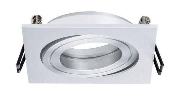 3x Paulmann Premium Einbauleuchten Quadro schwenkbar 51mm Alu gebürstet