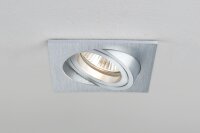 3x Paulmann Premium Einbauleuchten Quadro schwenkbar 51mm Alu gebürstet