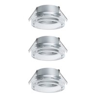Paulmann 2Easy Premium Einbauleuchten 3er Spot-Set Cristal starr 51mm Klar/Glas