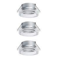 Paulmann 2Easy Premium Einbauleuchten 3er Spot-Set Cristal starr 51mm Klar/Glas