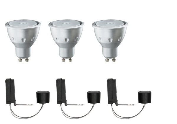 Paulmann 2Easy Einbauleuchten Basis-Set LED 3x3,5W 230V GU10 51mm