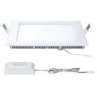 3 x Paulmann Premium Einbauleuchten Set Panel eckig LED 2700K Warmweiß 500 lm 8W = 50W Licht