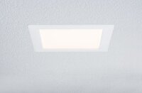 3 x Paulmann Premium Einbauleuchten Set Panel eckig LED 2700K Warmweiß 500 lm 8W = 50W Licht