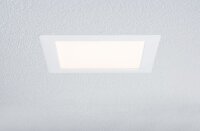 3 x Paulmann Premium Einbauleuchten Set Panel eckig LED 2700K Warmweiß 500 lm 8W = 50W Licht