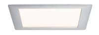 Paulmann Premium Einbauleuchten Set Panel eckig LED 1x15W 2700K 15VA 230V/350mA 210mm Alu gebürstet/Alu