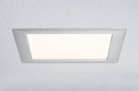 Paulmann Premium Einbauleuchten Set Panel eckig LED 1x15W 2700K 15VA 230V/350mA 210mm Alu gebürstet/Alu