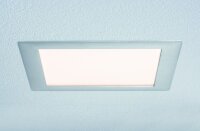 Paulmann Premium Einbauleuchten Set Panel eckig LED 1x15W 2700K 15VA 230V/350mA 210mm Alu gebürstet/Alu