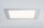 Paulmann Premium Einbauleuchten Set Panel eckig LED 1x15W 2700K 15VA 230V/350mA 210mm Alu gebürstet/Alu