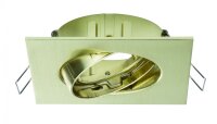 Paulmann 2Easy Premium Einbauleuchten 3er Spot-Set Quadro schwenkbar 51mm Messing gebürstet