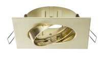 Paulmann 2Easy Premium Einbauleuchten 3er Spot-Set Quadro schwenkbar 51mm Messing gebürstet