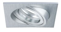 Paulmann Premium Einbauleuchten Drilled Alu eckig...