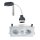 Paulmann Premium Einbauleuchten Drilled Alu eckig schwenkbar max.1x40W 230V GU10 51mm Alu gebürstet