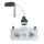 Paulmann Premium Einbauleuchten Drilled Alu eckig schwenkbar max.1x40W 230V GU10 51mm Alu gebürstet