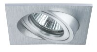 Paulmann Premium Einbauleuchten Set Drilled Alu eckig schwenkbar 3x40W 230V GU10 51mm Alu gebürstet