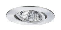 3x Paulmann Einbauleuchten inkl. Trafo Das schwenkbar Alu gebürstet 13W = 130W licht warmweiß 2700 Kelvin 24° Abstrahlwinkel