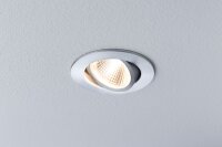 3x Paulmann Einbauleuchten inkl. Trafo Das schwenkbar Alu gebürstet 13W = 130W licht warmweiß 2700 Kelvin 24° Abstrahlwinkel