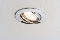 Paulmann Premium Einbauleuchten Set schwenkbar LED 3x4W 230V GU10 51mm Chrom/Alu