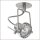 3er Set Paulmann Quality Einbauleuchten Techno Spotmax.50W 12V GU 5,3 100mm Eisen gebürstet/Metall
