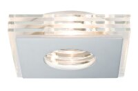 Paulmann CombiSystems Deco Einbauleuchten Layer max.50W Alu gebürstet/Glas