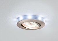 Paulmann Star Einbauleuchten Set schwenkbar mit LED Sternenring RGB 3x20W 230/12V GU5,3 2W Eisen geb