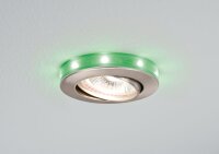 Paulmann Star Einbauleuchten Set schwenkbar mit LED Sternenring RGB 3x20W 230/12V GU5,3 2W Eisen geb