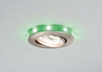 Paulmann Star Einbauleuchten Set schwenkbar mit LED Sternenring RGB 3x20W 230/12V GU5,3 2W Eisen geb