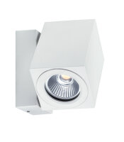 Paulmann Special Aufbauleuchte Set IP44 360° Cube Flame LED 1x7W 230V Weiß matt/Alu