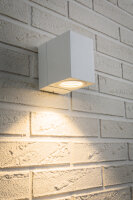 Paulmann Special Aufbauleuchte Set IP44 360° Cube Flame LED 1x7W 230V Weiß matt/Alu