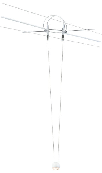 Paulmann AirLED Seilsystem L&E Pendel Ball 5 Watt 230V/700mA, 12V Weiß, Metall