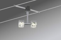 Paulmann Wire System Light&Easy Spot GEO Flex max. 1x3W Chrom matt Metall