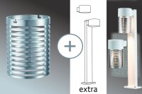 Paulmann Special Glas AmbientLED IP44 Wand Alu gebürstet/Alu