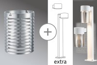 Paulmann Special Glas AmbientLED IP44 Wand Alu gebürstet/Alu
