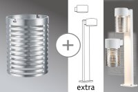 Paulmann Special Glas AmbientLED IP44 Wand Alu gebürstet/Alu