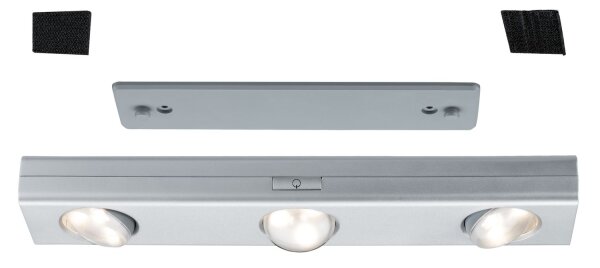 Paulmann Function Jiggle Schrankleuchte Dimm 30cm LED Chrom matt 6x1,5V AAA Kunststoff