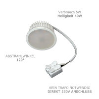 9x 5W Paulmann Einbauleuchten Set Coin Satin eckig schwenkbar inkl Mili LED 3000K, 51mm Eisen/Alu Zink Silber Einbau Warmweiss