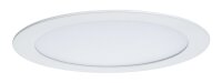6 x Paulmann Einbauleuchten Einbaupanel Leuchte Weiß Neutralweiß rund 6,5W Verbrauch 500Lm = 50W Licht Einbauöffnung 170 mm