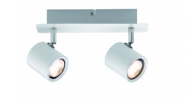 Paulmann Spotlight Plain LED 2x3,4W Weiß/Chrom 230V Metall
